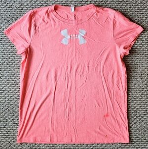 Under Armour Women's Pink Logo Performance Tee
